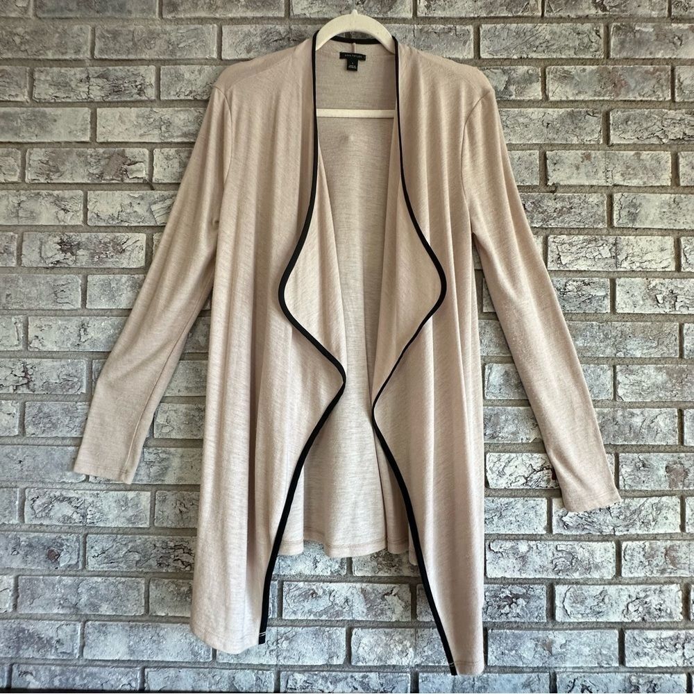 Ann Taylor Open Front Waterfall Cardigan - Size S